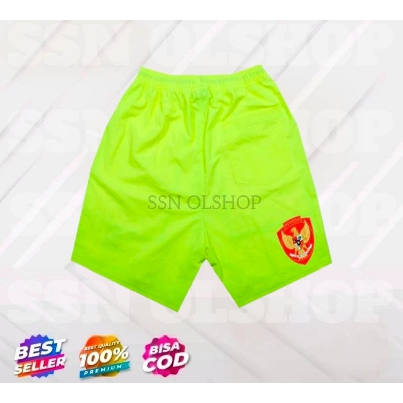 celana kiper timnas indonesia terbaru (hijau stabilo) 2024 celana bola timnas indonesia kiper terbar