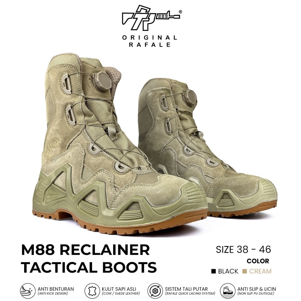 Terbaik SEPATU TACTICAL BOOTS PRIA PREMIUM ORIGINAL RAFALE M88 BOA SYSTEM
