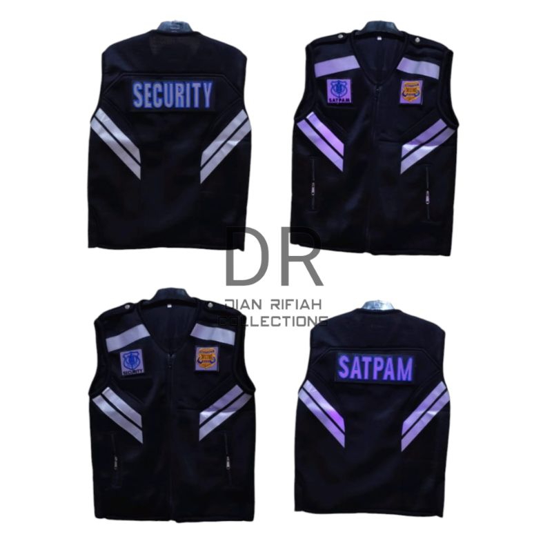Rompi Security Rompi Satpam Full Hitam