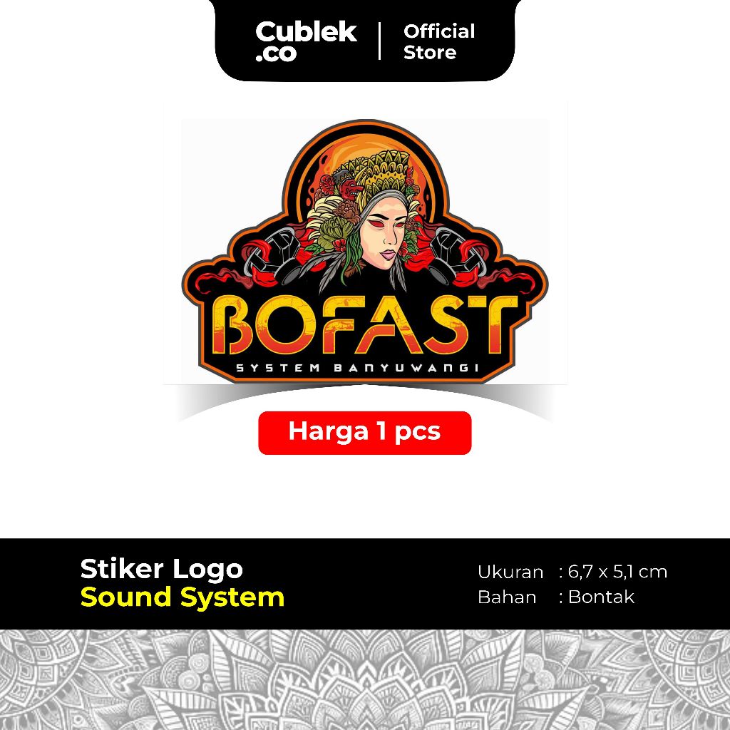 

Stiker Sound System BOFAST AUDIO (Bahan Bontak)