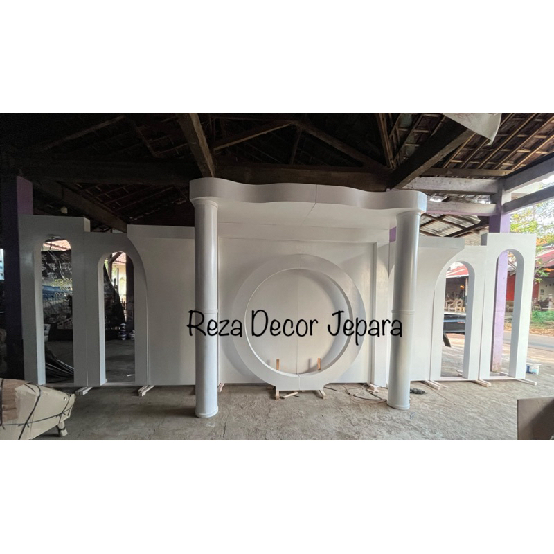 backdrop pelaminan / backdrop dekorasi / backdrop dekorasi pelaminan