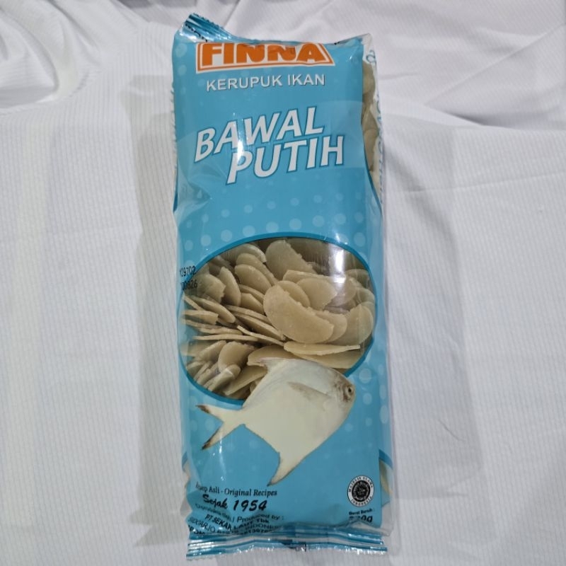 

Kerupuk ikan bawal putih finna 380g