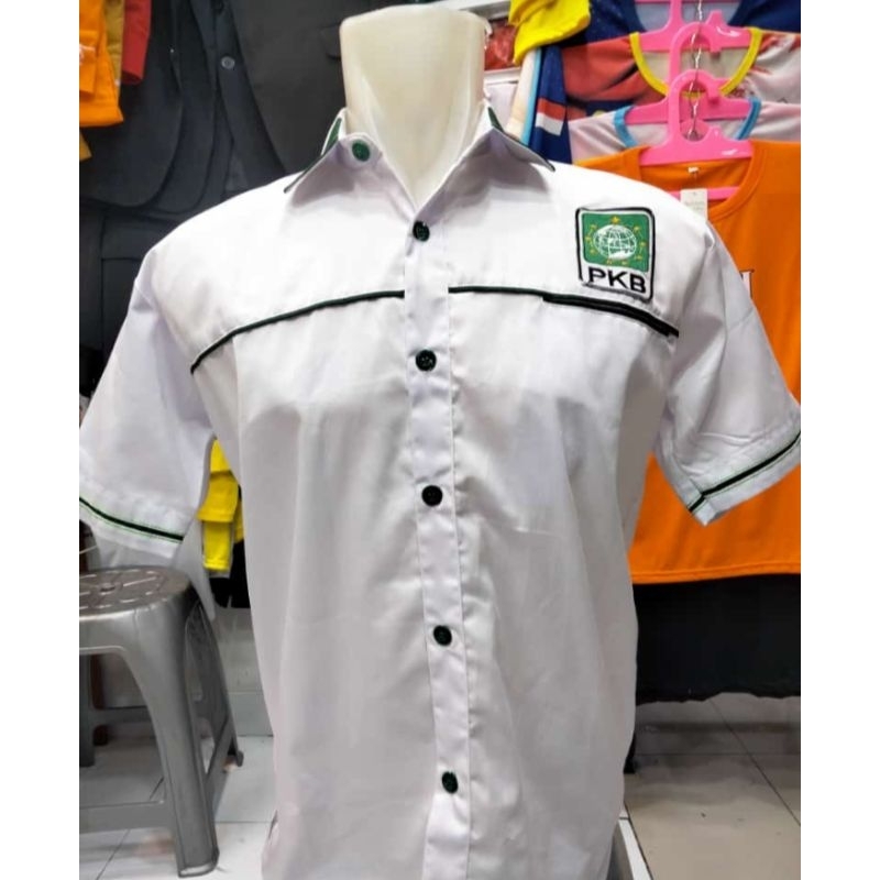 Kemeja Partai PKB Baju partai PKB Putih Lengan Pendek