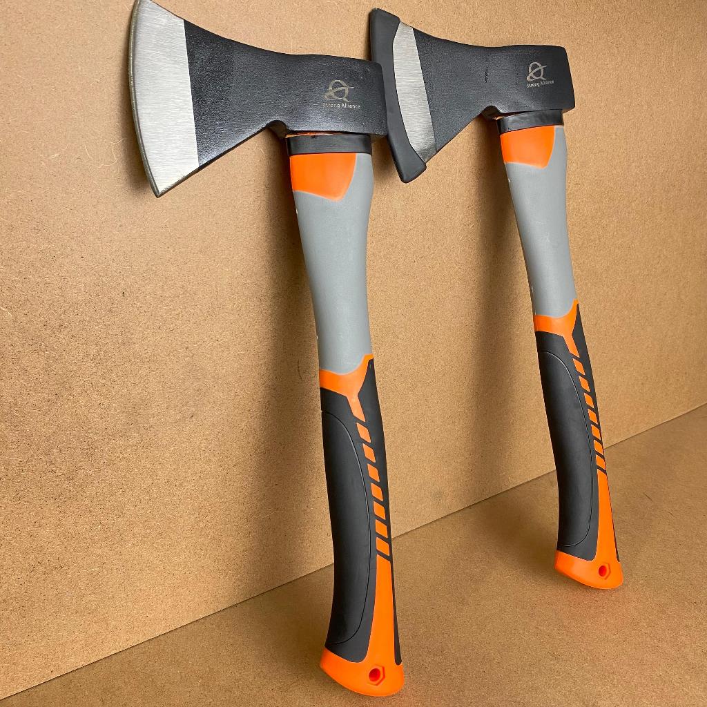 Kampak gagang fiber 600ml Kapak baja pemotong kayu / daging Super tajam dan kuat