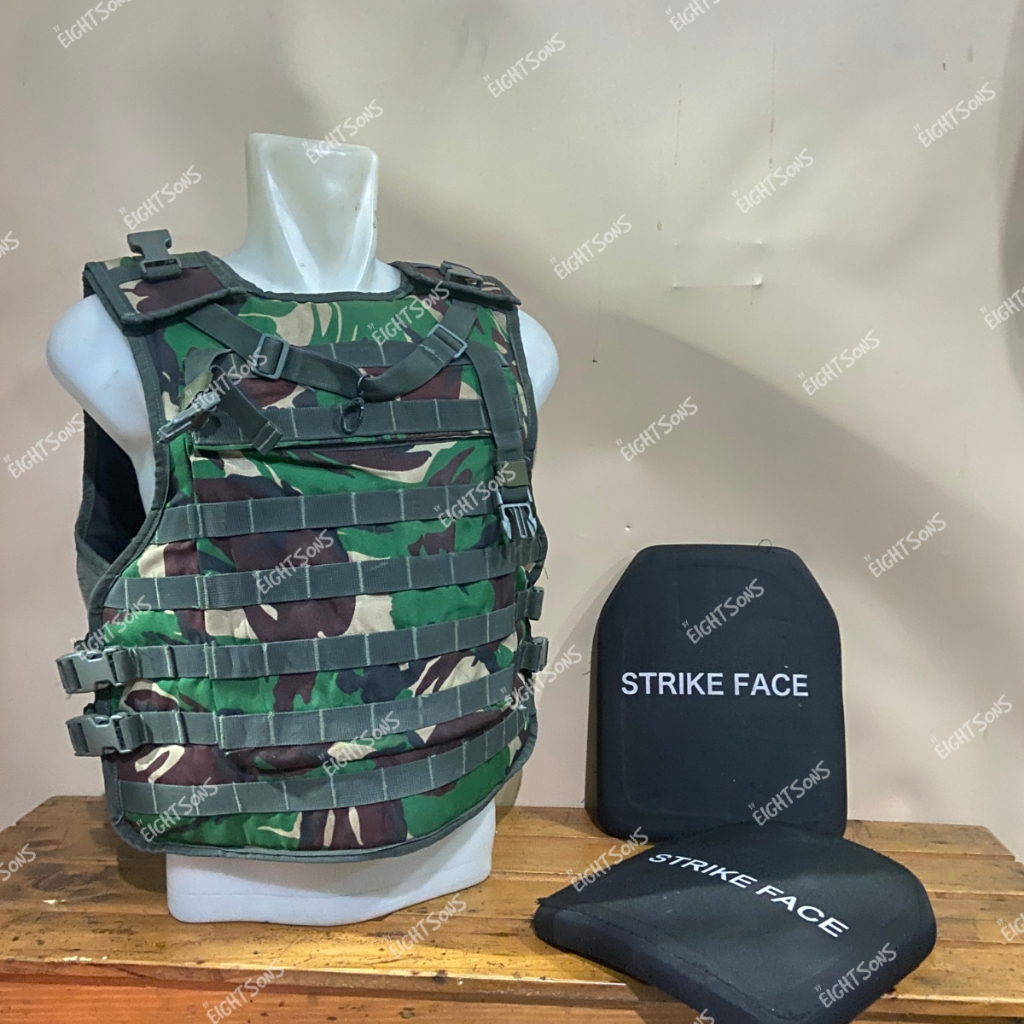 1 Set Rompi Plat Baja ANTI PELURU LEVEL 4  ROMPI J FORCES STRIKE FACE TNI POLRI BRIMOB SATGAS