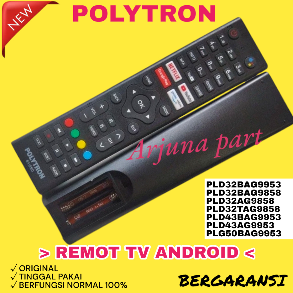 REMOT TV POLYTRON ANDROID / REMOT TV POLYTRON PLD32BAG9953 /PLD32BAG9858/PLD32TAG9858/PLD32AG9858 / 
