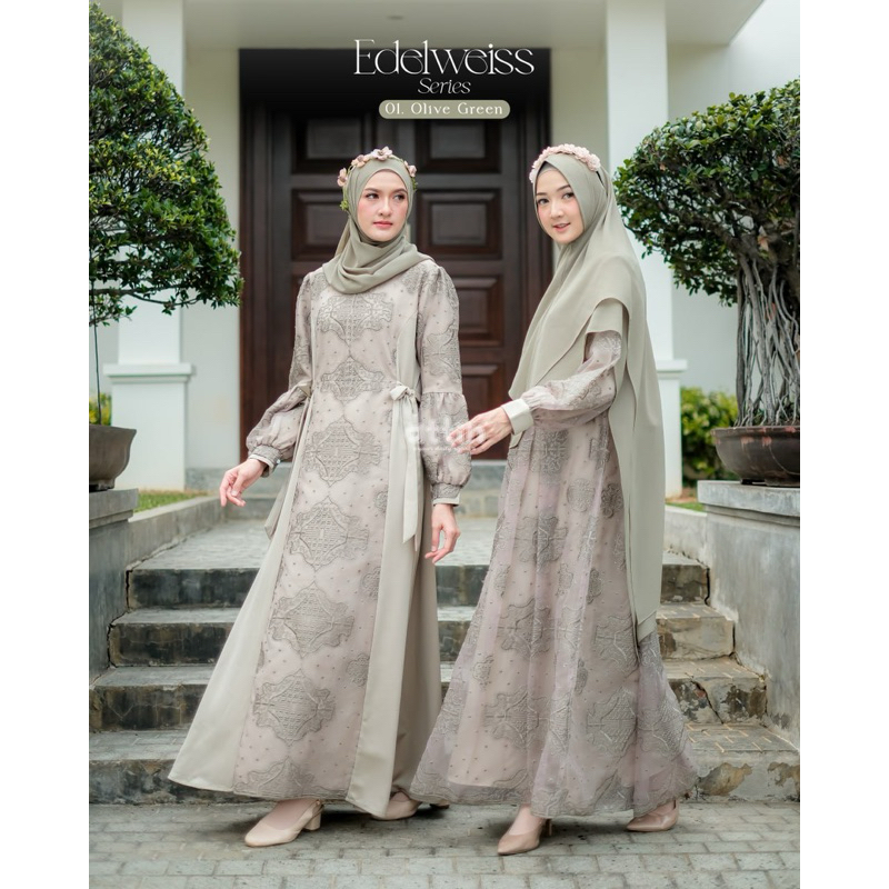 ATTIN - Edelweiss Series Original by Attin / gamis organza / sarimbit attin2024