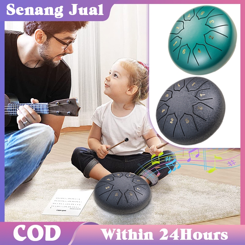 Lidah Drum 6In 12 Nada Alat Musik Perkusi Steel Tongue Drum Tongue Drum Kong Ling