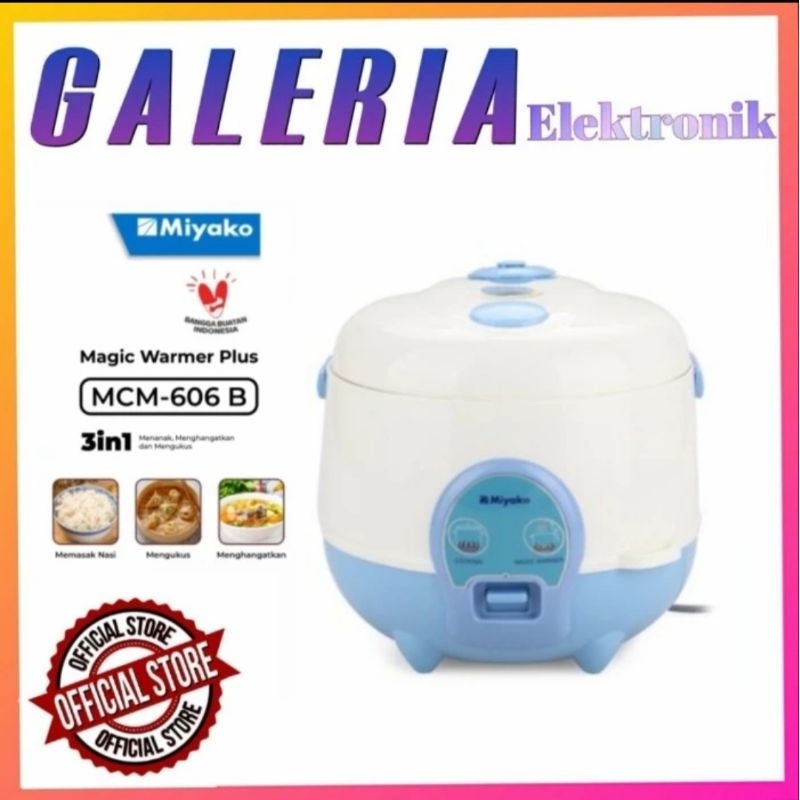 MIYAKO MAGIC WARMER PLUS MCM606 MCM606B MCM-606 B 0.6L