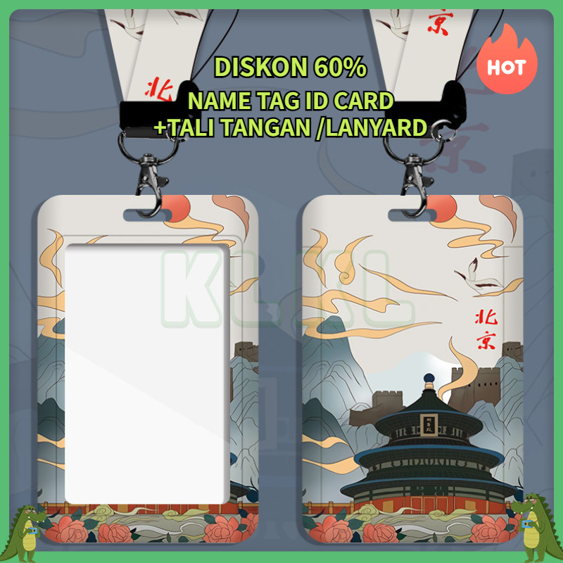 ✨ KLKL ✨ Holder Id Card Layard Id Card Pastellin Id Tali Nametag Id Card Lucu Case Id Card Kainkan I