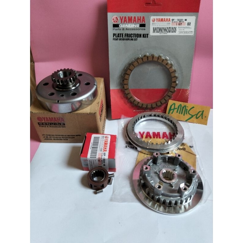 paket mangkok kopling 20 T Jupiter Z1 (4 Barang)+ Kampas kopling + Rumah Kopling+ cage Jupiter z inj
