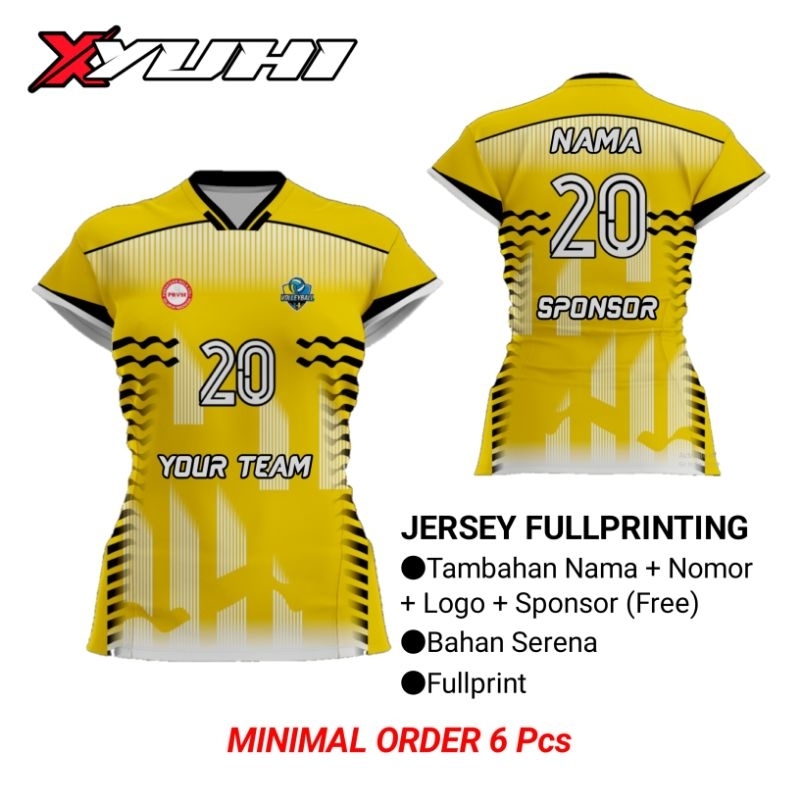 jersey voli cewek fullprint custom/yuhisport