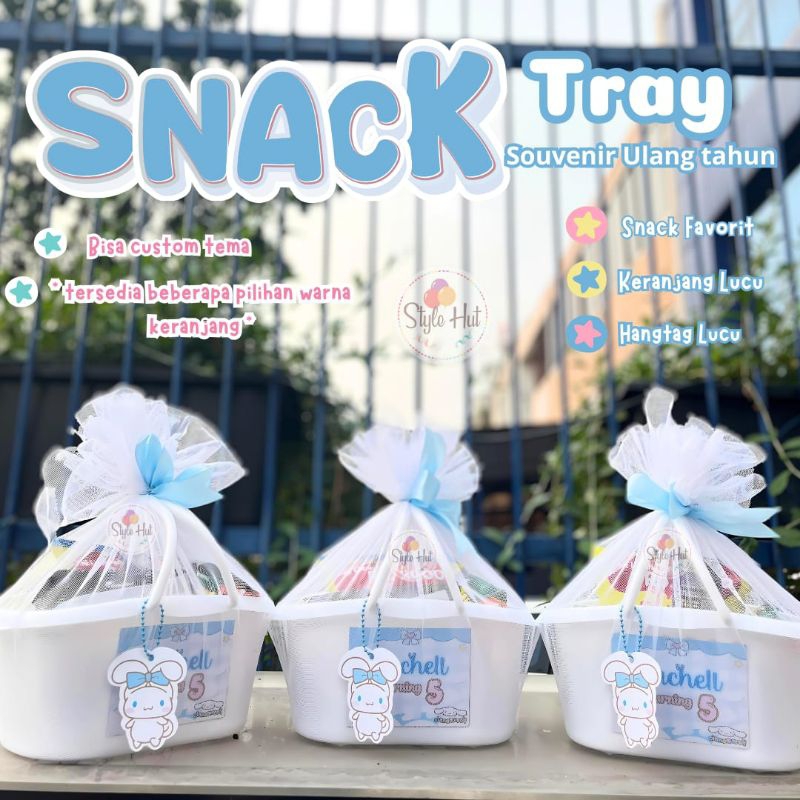 

Snack Tray/ Keranjang Snack/ Souvernir ulang tahun/Gift Birthday