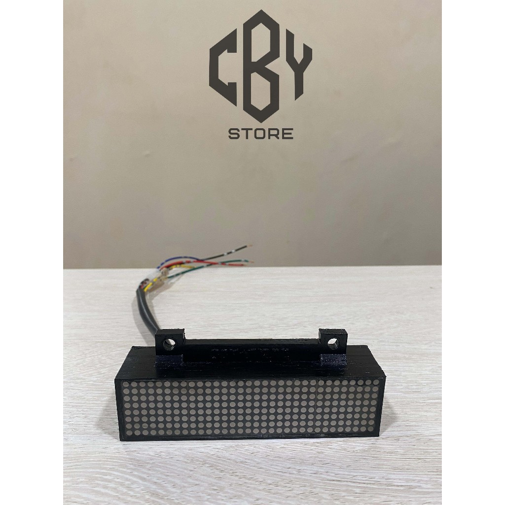 STOPLAMP RUNNING TEXT PLUS CASING CUSTOM BISA UNTUK SEMUA MOTOR