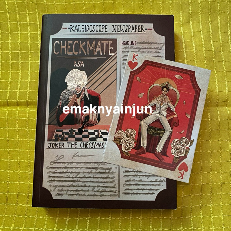 (BACA DESK) wts novel checkmate cover lama hyuckren min asa soft cover