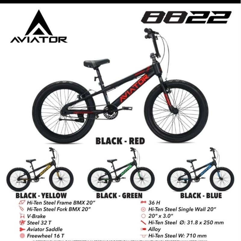 Sepeda BMX 20 inch Aviator 3.0