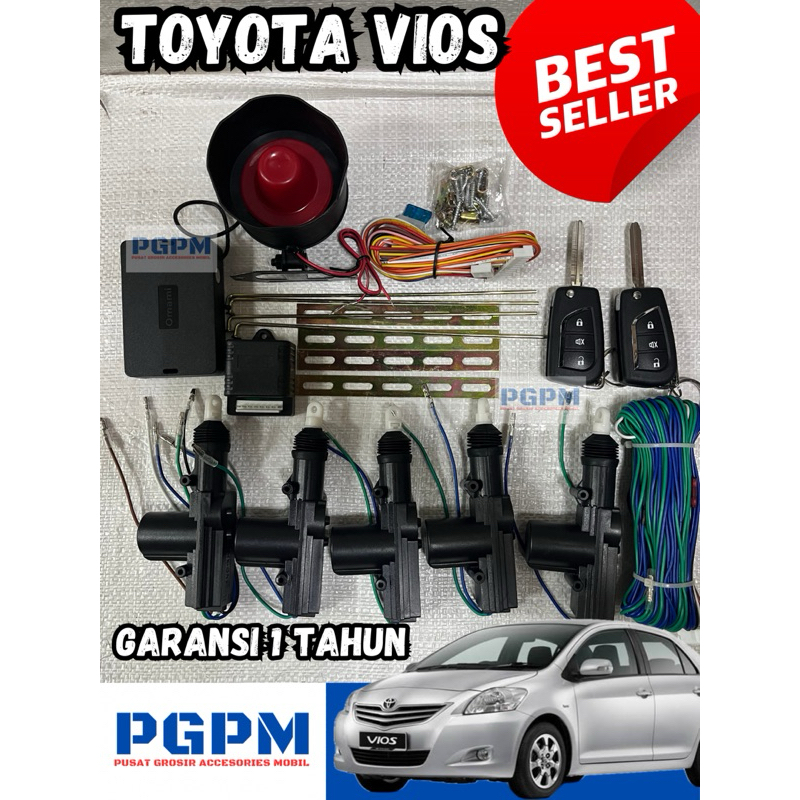 Alarm Central Lock Vios 5 Pintu Garansi 1 Tahun Rusak Ganti Baru