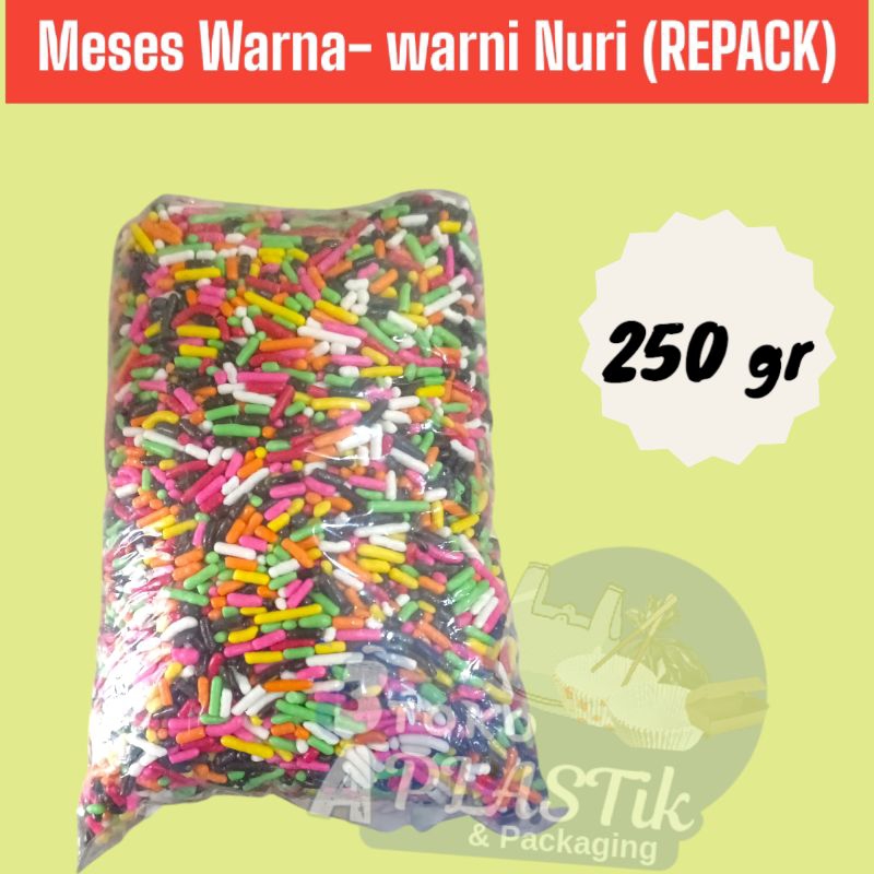 

MESES / MEISES merk NURI WARNA WARNI Butir Compound Repack 250gr Rasa Enak