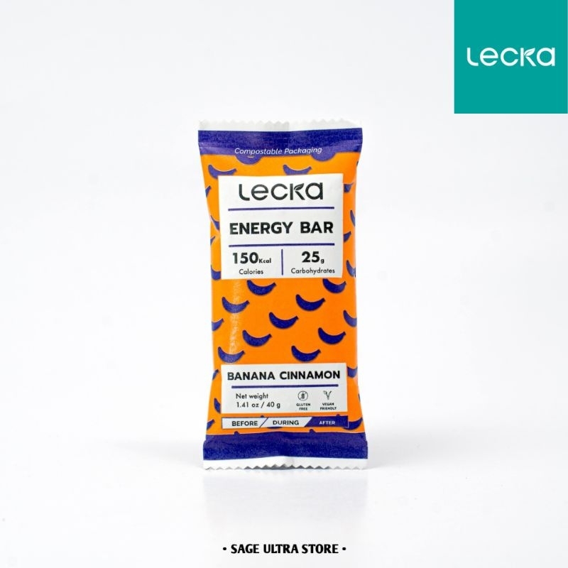 

Lecka Energy Bar - Banana Cinnamon - Sports Energy Bar Original