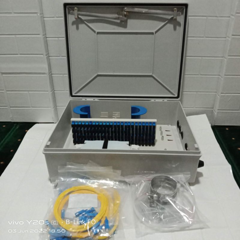 odc 96 core lengkap pigtail adapter sc upc / odc tiang 96 core / odc fiber optik