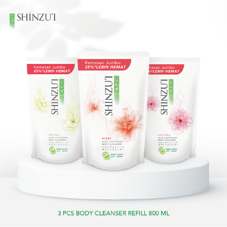 Shinzui Sabun Cair Kemasan Refill 400ml | 800 ml / Sabun Cair Murah / Sabun Mandi isi Ulang