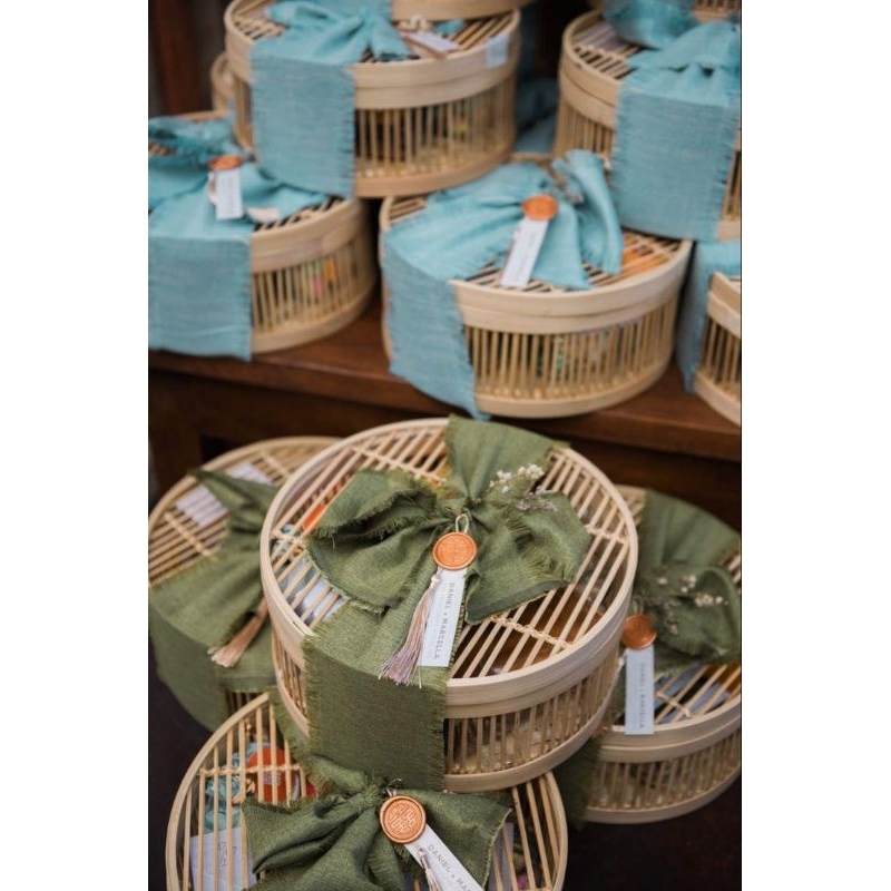 

HAMPERS SANGJIT / SOUVENIR WEDDING / ENGAGEMENT / TEAPAI DOUBLE HAPPINESS HAPUNNI