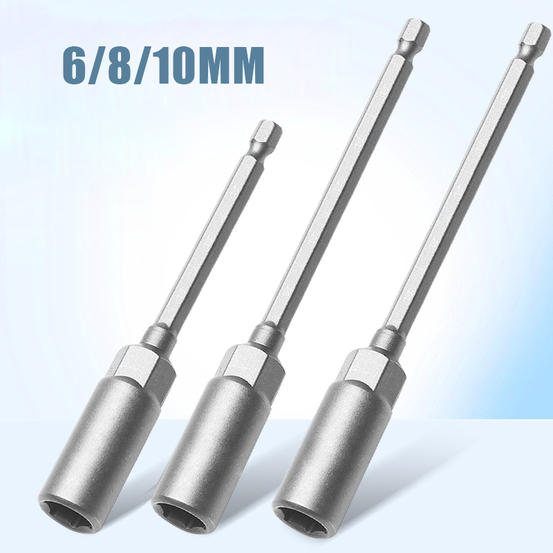 150mm Adapter Soket Kunci Pas Extension Hex / Satuan Ekstensi Sambungan Mata Obeng Hex / Adaptor Soc