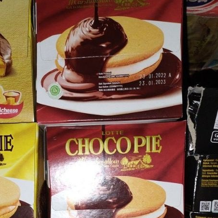 

TERMURAH CHOCOPIE MARSHMALLOW LOTTE ISI 12 @28 GRAM