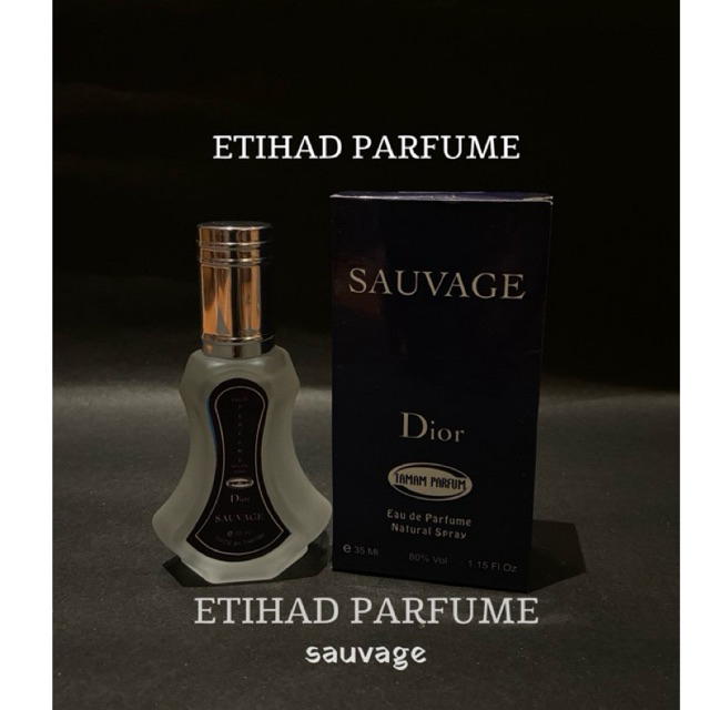 ETIHAD PARFUME - D.SAVAGE  35 ML PARFUM TAHAN LAMA UNISEK by tamam