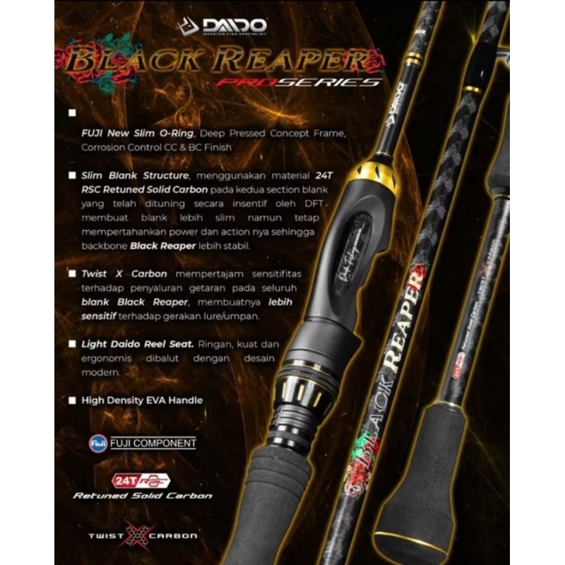 JORAN DAIDO UL BLACK REAPER CARBON SOLID RING FUJI