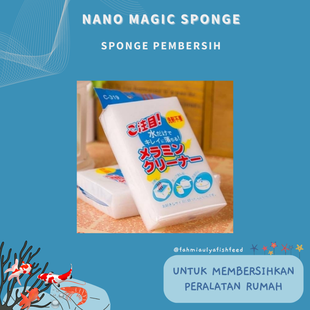 NANO MAGIC SPONGE / SPONS AJAIB SERBAGUNA / SPONS AJAIB JEPANG / BUSA NANO AJAIB / BUSA AJAIB / SPON