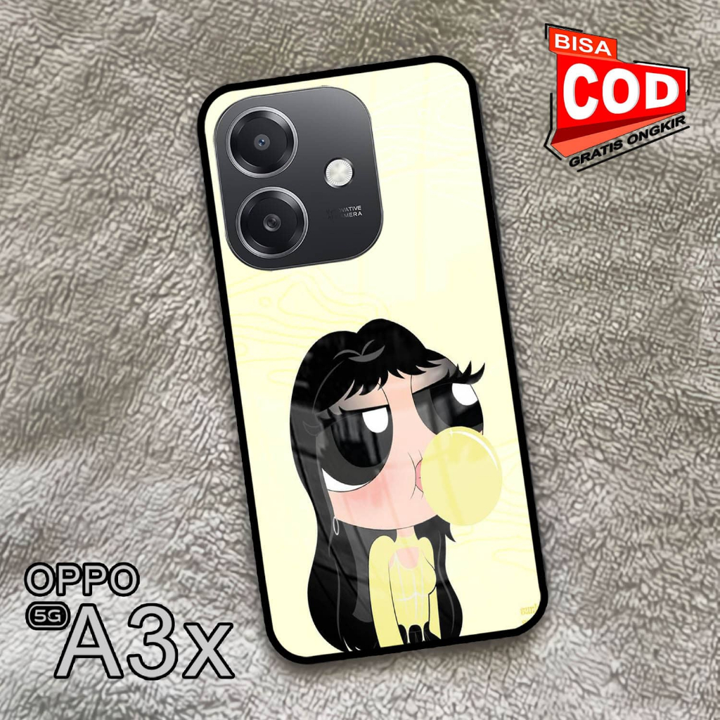 Softcase Glass Kaca | Case Kaca | Casing Kaca | OPPO A3X [S77]