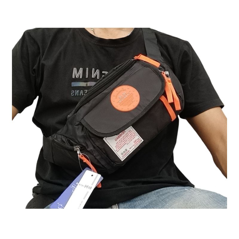 (Waistbag)TAS SELEMPANG PRIA&WANITA IMPORT/ TAS SELEMPANG MERK HEHE FHASION