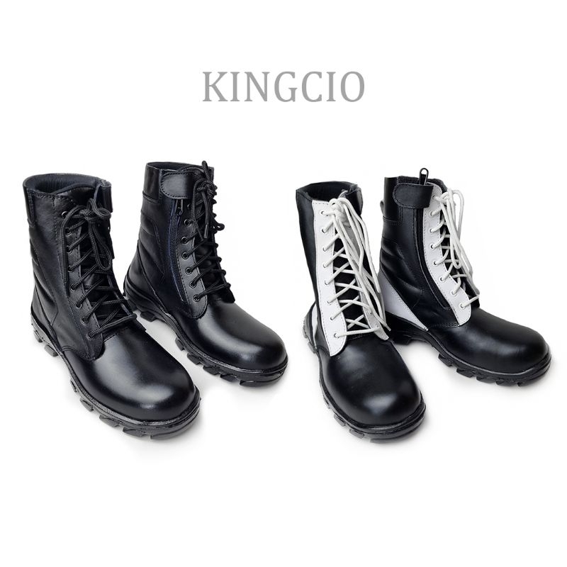 sepatu safety pria PDL kulit asli ujung besi