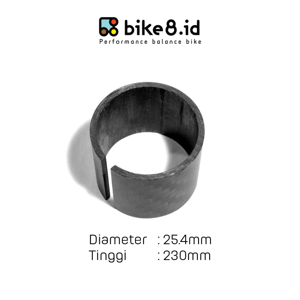 BIKE8 Balance Bike Pushbike Spacer Ring For Aero Carbon - BLACK