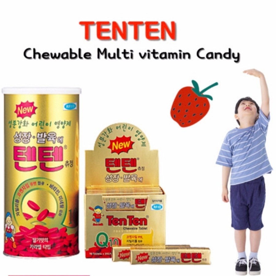 Tenten Chewable Tablet Vitamin peninggi badan original Korea