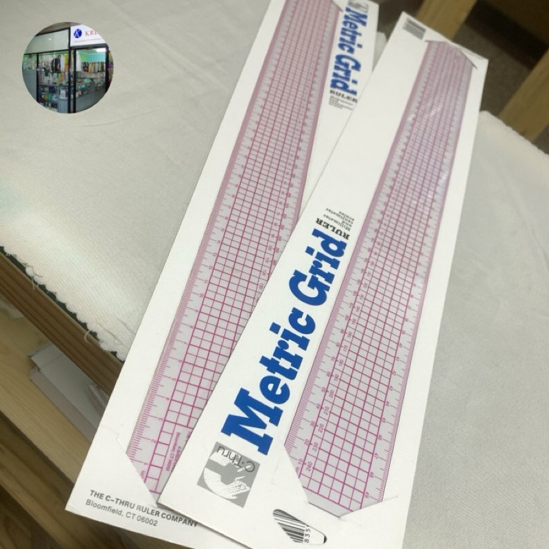

RB Penggaris Pola Metric Grid 50cm