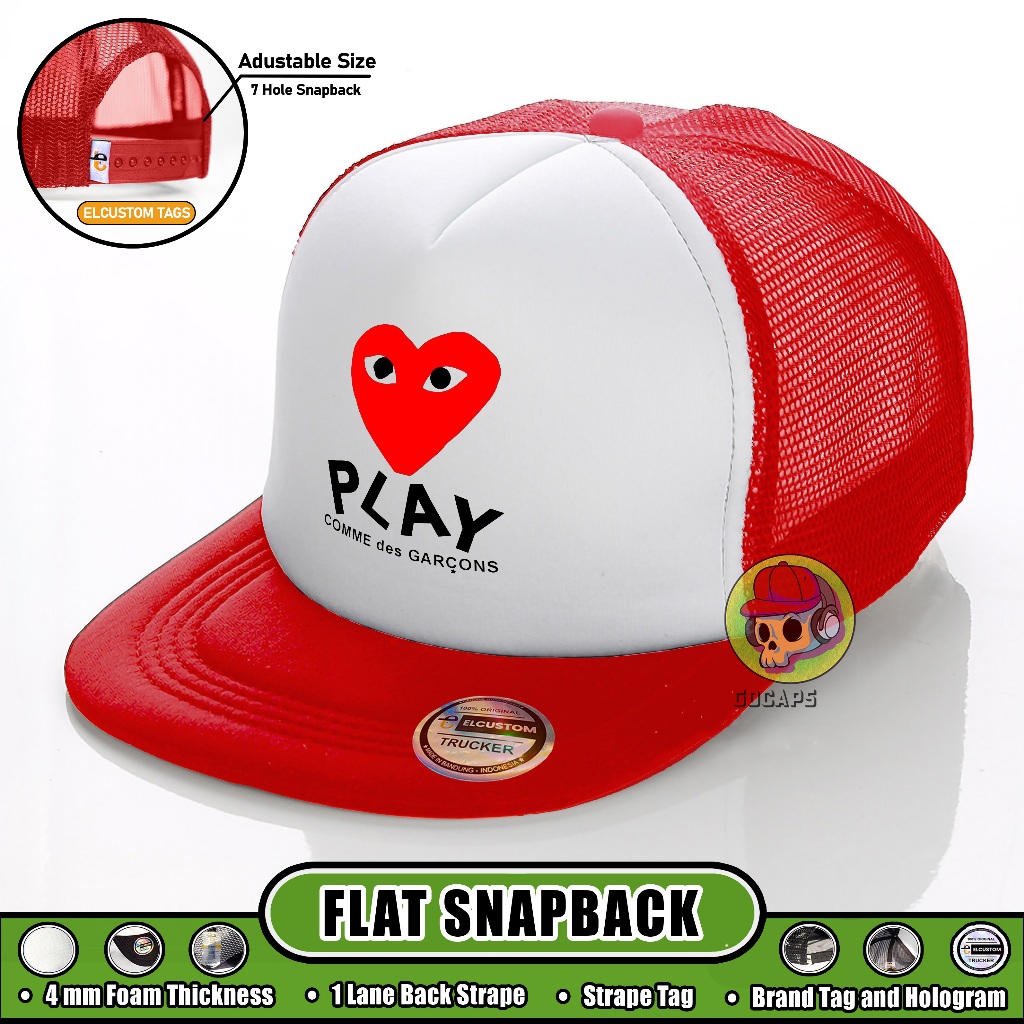 Comme des Garcons / CDG  / Topi Jaring / Topi Jaring Snapback / Topi Distro / Topi Pria / Topi Premi