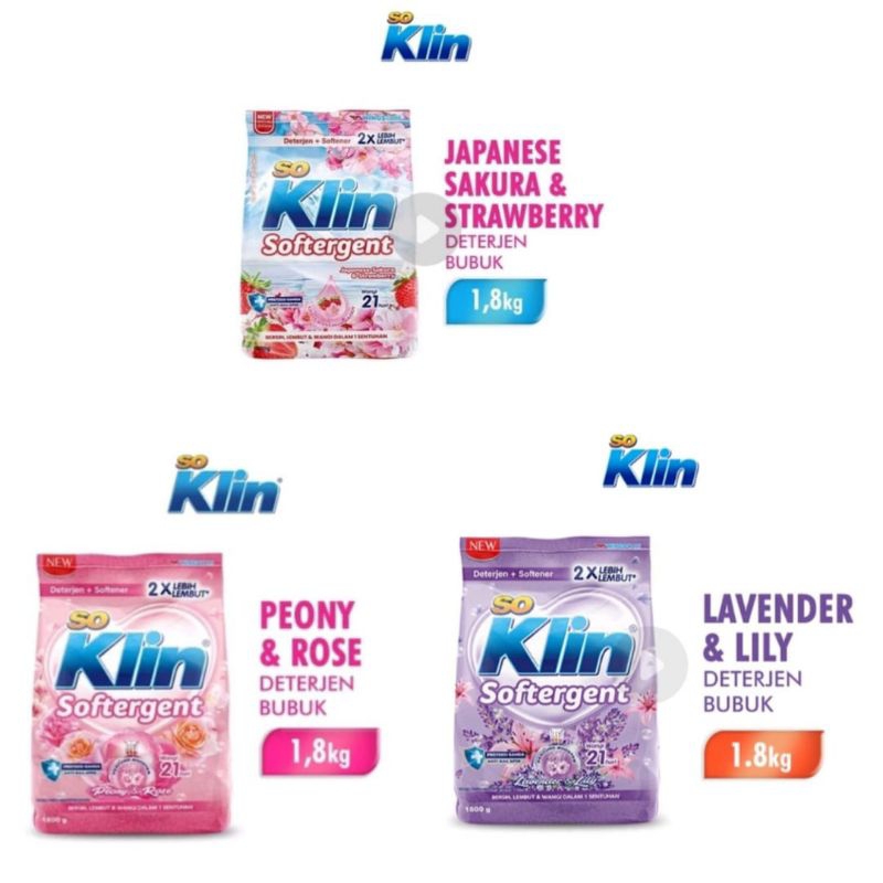 SOKLIN DETERJEN BUBUK SOFTERGENT 1800GR