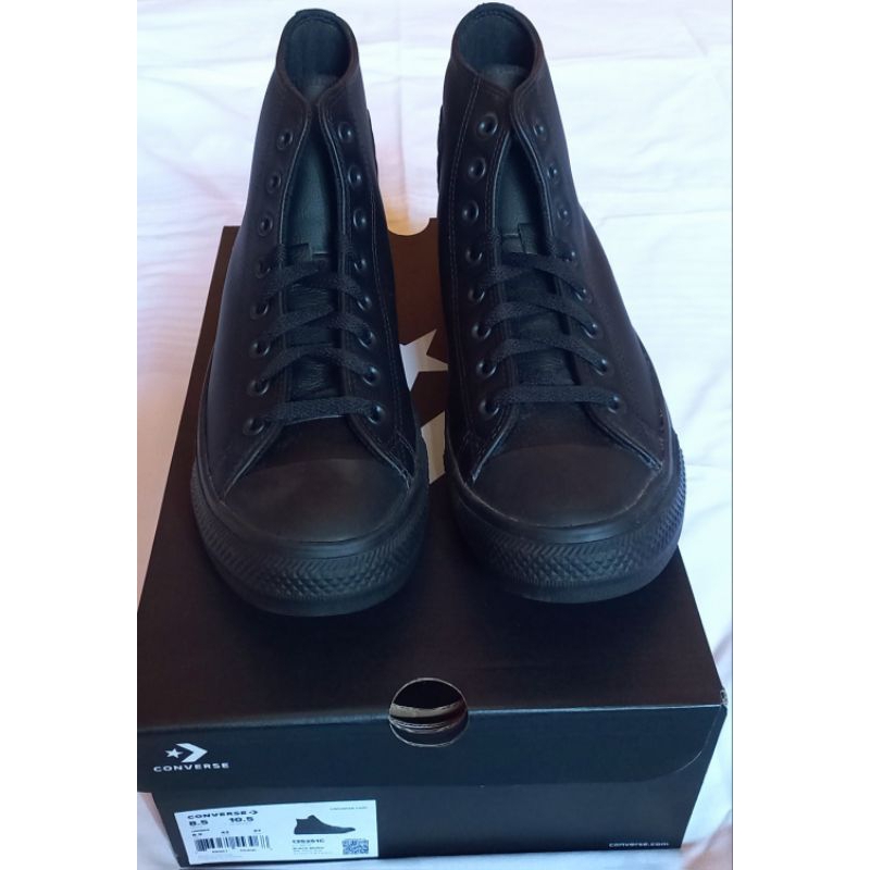 CONVERSE CT HIGH BLACK MONO LEATHER