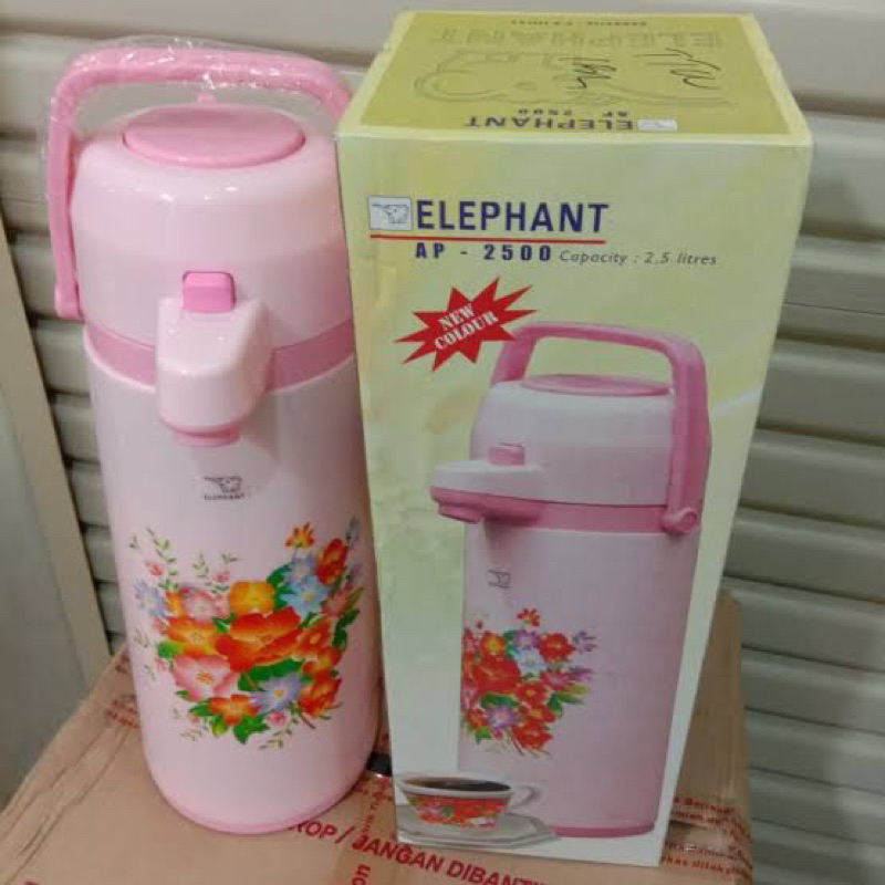 Termos Pencet / Termos Air Panas Elephant 2.5 Liter