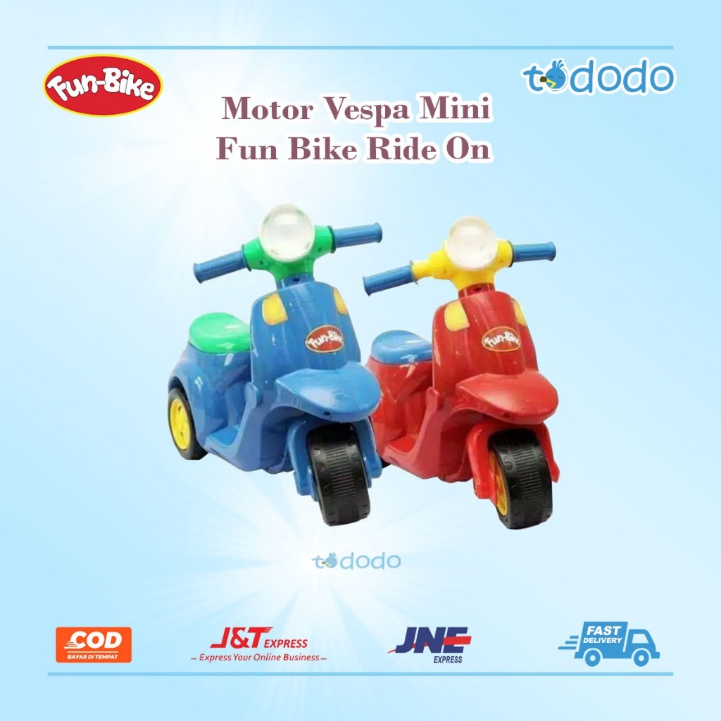 Mainan Anak Motor Vespa Mini Fun Bike Ride On