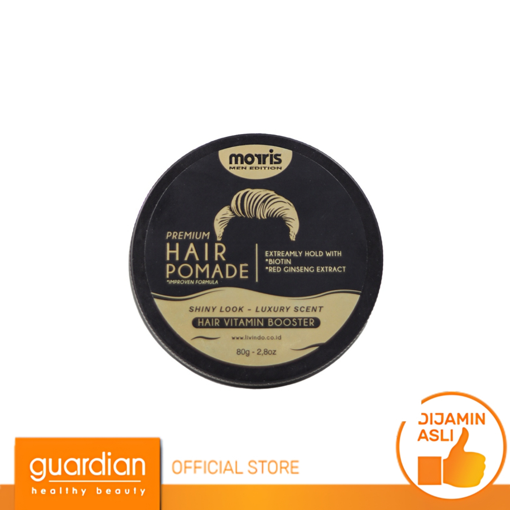 MORRIS Pomade Premium Ginseng & Biotin 80g