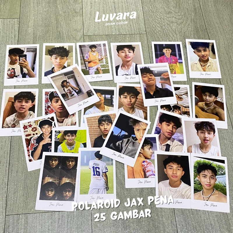Foto Polaroid Jax Pena isi 25 foto HD koleksi idolamu Jax pena Polaroid