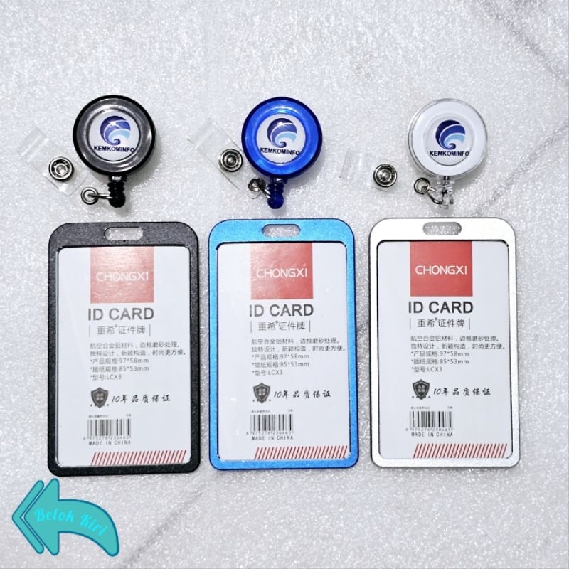 

Tempat Kartu Id Card Aluminium + Yoyo Logo KOMINFO