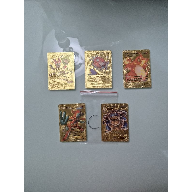 golden pokemon card bahasa inggris
