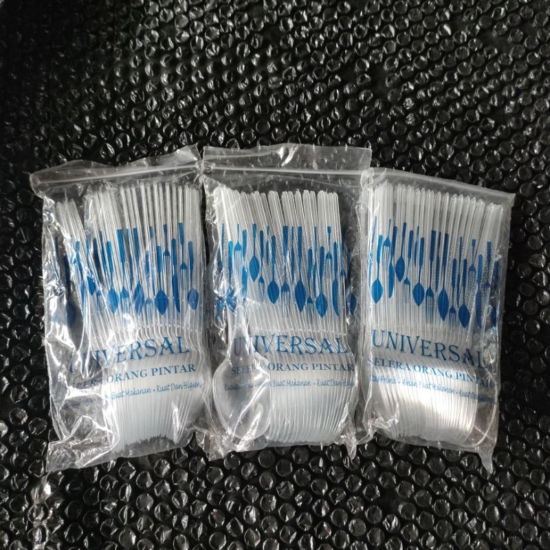 sendok panjang makan sendok plastik isi 25 sendok plastik putih susu bening