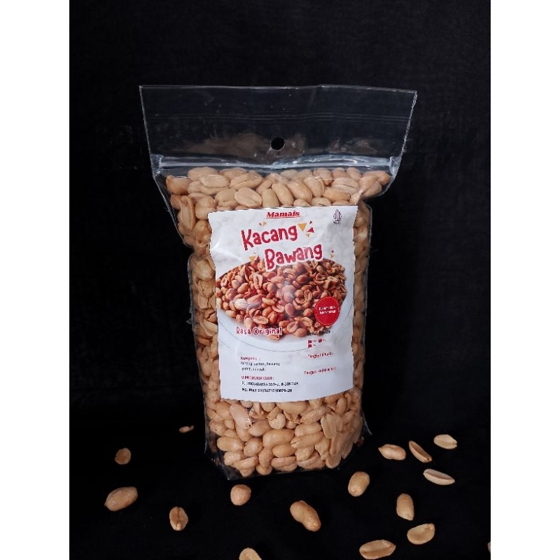 

Kacang Bawang Mamais Rasa Original Berat 500g