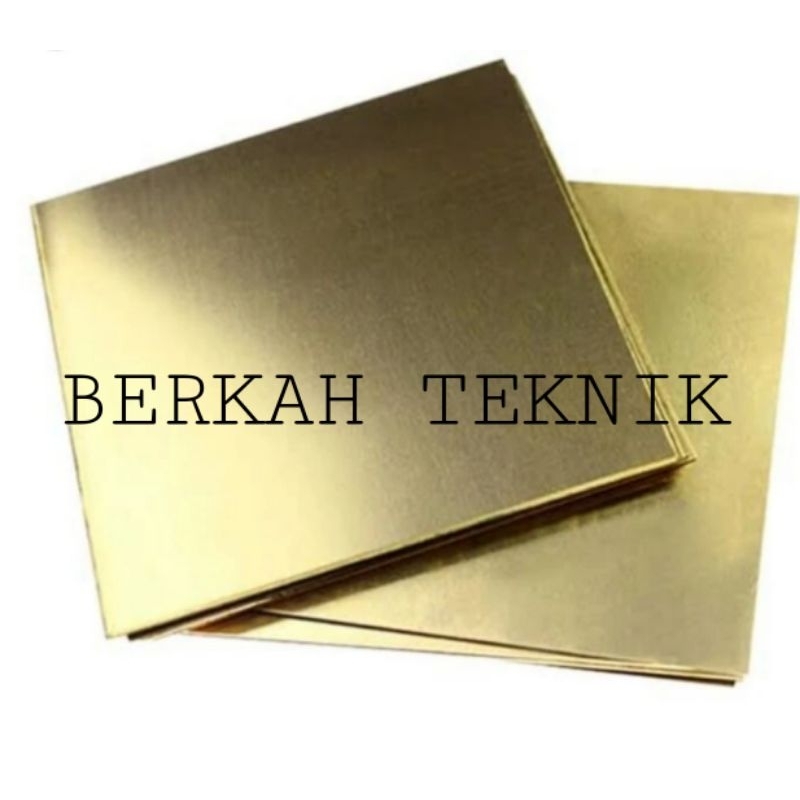 plat kuningan 5mm x 100mm x 100mm
