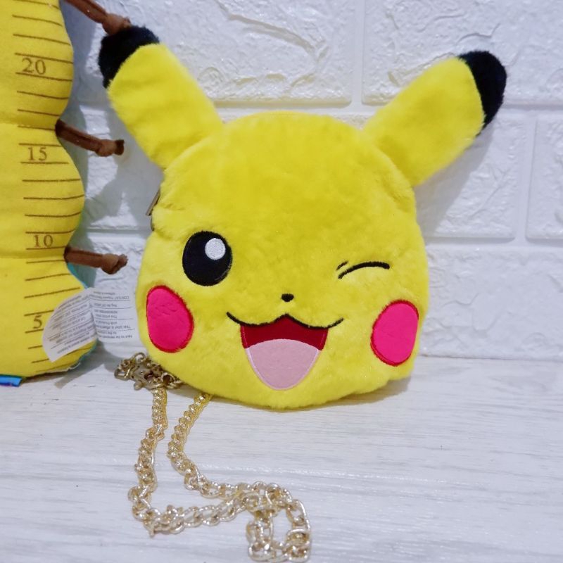 tas boneka Pokemon Pikachu original